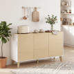 Buffet Alenen nordique bicolore bois clair blanc