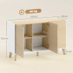 Buffet Alenen nordique bicolore bois clair blanc