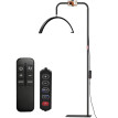 Lampadaire Amval LED rotatif réglable noir