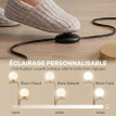 Lampadaire Felaen design néo rétro double globe métal doré