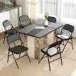 Chaise Quinoine pliantes rembourrées lot de 6 noir
