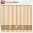 Quinseenmont chaises de bar velours côtelé pivotantes beige