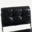 Lot de 2 tabourets de bar Delon style Chesterfield noir