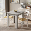 Table extensible Garolis table salle à manger 4 à 6 personnes effet bois gris