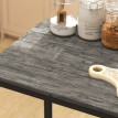 Ensemble table de bar Cerraeen métal industriel noir gris