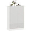 Meuble à chaussures Solistaenne rangement moderne blanc