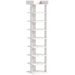 Étagère à chaussures Lévaen rangement vertical 9 niveaux blanc