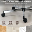 Chaise de bureau Taorone velours côtelé ergonomique gris clair