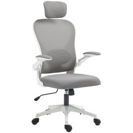 Chaise de bureau Nelerlac ergonomique inclinable réglable gris