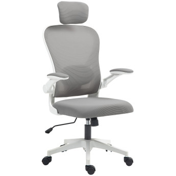 Chaise de bureau Nelerlac ergonomique inclinable réglable gris