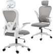 Chaise de bureau Nelerlac ergonomique inclinable réglable gris
