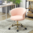 Chaise de bureau Velenne design pivotante réglable rose