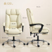 Gaane chaise de bureau inclinable repose pieds beige