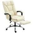 Gaane chaise de bureau inclinable repose pieds beige