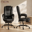 Fauteuil de bureau Faeane inclinable repose pieds ergonomique noir