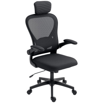 Bainye chaise de bureau ergonomique inclinable réglable noire