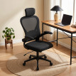 Bainye chaise de bureau ergonomique inclinable réglable noire