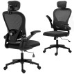Bainye chaise de bureau ergonomique inclinable réglable noire