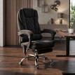 Fauteuil de bureau Isolvay massant chauffant inclinable velours noir