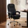 Fauteuil de bureau Isolvay massant chauffant inclinable velours noir