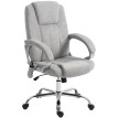 Chaise de bureau Olismont massante chauffante design gris