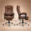 Fauteuil de bureau Beliaia massant chauffant inclinable marron