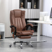 Fauteuil de bureau Beliaia massant chauffant inclinable marron