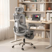Chaise de bureau Julie ergonomique inclinable réglable gris