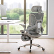 Chaise de bureau Julie ergonomique inclinable réglable gris