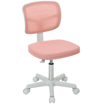 Chaise de bureau Alac ergonomique réglable en maille rose