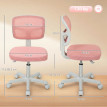 Chaise de bureau Alac ergonomique réglable en maille rose