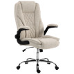 Fauteuil de bureau Dainmont chesterfield réglable velours beige