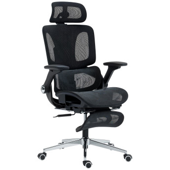 Réou chaise de bureau ergonomique inclinable réglable noir