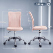 Chaise de bureau Cele ergonomique réglable pivotante rose