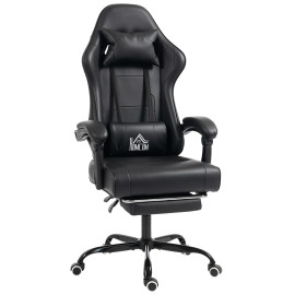 Valec Chaise gaming massante inclinable noir