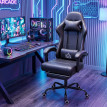 Valec Chaise gaming massante inclinable noir