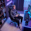 Valec Chaise gaming massante inclinable noir