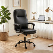 Chaise de bureau Avseor ergonomique accoudoirs rembourrés noir