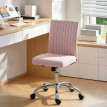 Cerenne chaise de bureau ergonomique tissu rose