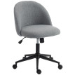 Chaise de bureau Arvaelle pivotante réglable bouclette gris