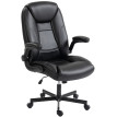 Chaise de bureau Delès ergonomique accoudoirs relevables noire
