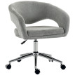 Chaise de bureau Lanioisec design ergonomique dossier ajouré gris