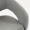 Chaise de bureau Lanioisec design ergonomique dossier ajouré gris