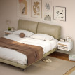 Lot de 2 chevets suspendus Lortay cannage rotin blanc