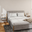 Lot de 2 chevets suspendus Lortay cannage rotin blanc