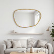 Miroir mural Favaay design organique effet bois naturel