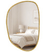 Miroir mural Favaay design organique effet bois naturel