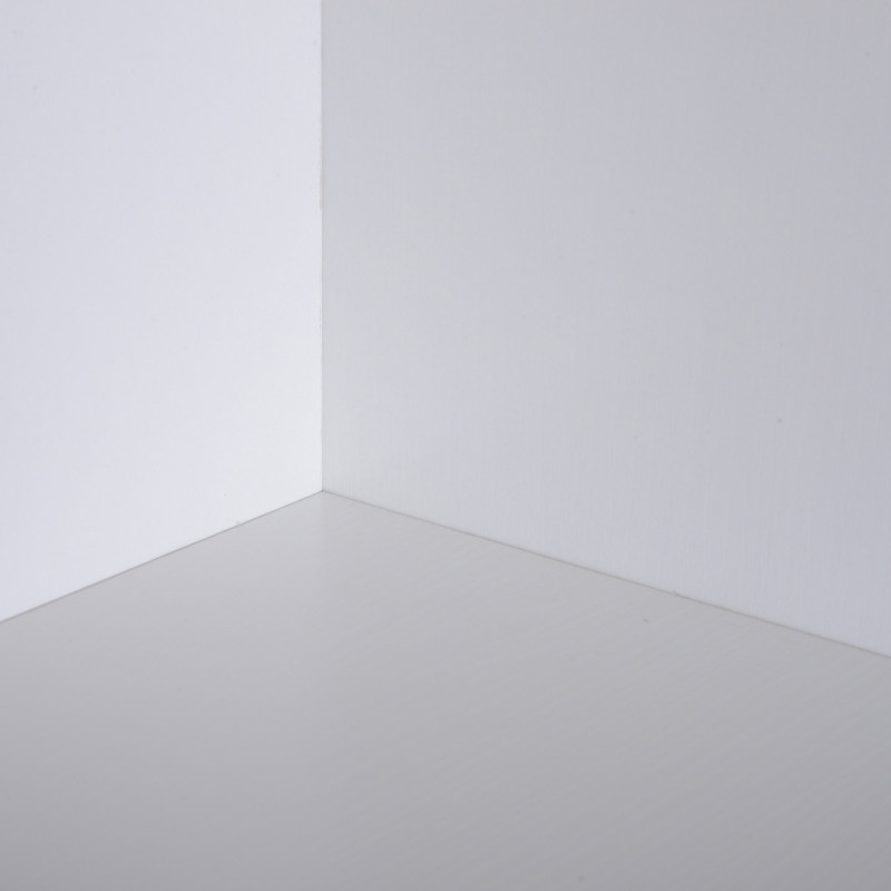 Étagère D'angle En Plastique Blanc – 2 étages, 29x18x41 Cm – Gain De Place Pour Salle De Bain, Cuisine