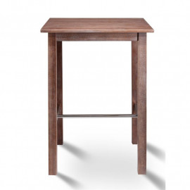Table de bar Bistrot table en pin massif - couleur bois de cerisier