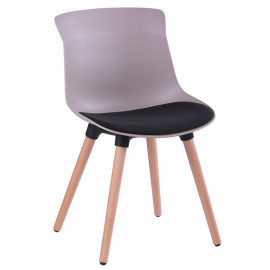 Chaise de salle à manger Willy assise noire